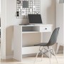 Escritorio de madera contrachapada blanco 80x40x75 cm de , Escritorios - Ref: Foro24-860472, Precio: 72,96 €, Descuento: %
