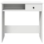 Escritorio de madera contrachapada blanco 80x40x75 cm de , Escritorios - Ref: Foro24-860472, Precio: 72,96 €, Descuento: %
