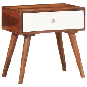 Mesa auxiliar madera maciza acacia 45x30x45 cm de , Mesas auxiliares - Ref: Foro24-4102371, Precio: 98,51 €, Descuento: %