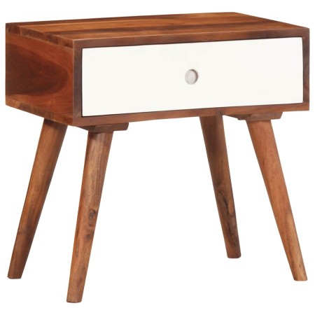 Mesa auxiliar madera maciza acacia 45x30x45 cm de , Mesas auxiliares - Ref: Foro24-4102371, Precio: 98,51 €, Descuento: %