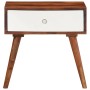 Mesa auxiliar madera maciza acacia 45x30x45 cm de , Mesas auxiliares - Ref: Foro24-4102371, Precio: 98,51 €, Descuento: %