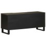 Mueble de TV madera maciza de mango negro 105x33x46 cm de , Almacenamiento para CD y DVD - Ref: Foro24-4017684, Precio: 103,0...