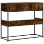 Mesa consola de madera de ingeniería roble ahumado 90x35x80 cm de , Mesas auxiliares - Ref: Foro24-849176, Precio: 72,29 €, D...