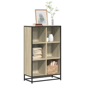 Armario de libros contrachapada color roble 65,5x33x107,5 cm de , Librerías y estanterías - Ref: Foro24-849160, Precio: 88,37...