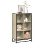 Armario de libros contrachapada color roble 65,5x33x107,5 cm de , Librerías y estanterías - Ref: Foro24-849160, Precio: 88,37...