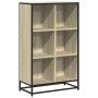 Armario de libros contrachapada color roble 65,5x33x107,5 cm de , Librerías y estanterías - Ref: Foro24-849160, Precio: 88,37...