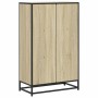 Armario de libros contrachapada color roble 65,5x33x107,5 cm de , Librerías y estanterías - Ref: Foro24-849160, Precio: 88,37...