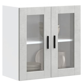 Armario de pared para cocina puerta cristal Porto gris hormigón de , Armarios de cocina - Ref: Foro24-854151, Precio: 73,82 €...