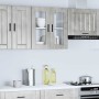 Armario de pared para cocina puerta cristal Porto gris hormigón de , Armarios de cocina - Ref: Foro24-854151, Precio: 73,82 €...