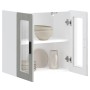 Armario de pared para cocina puerta cristal Porto gris hormigón de , Armarios de cocina - Ref: Foro24-854151, Precio: 73,82 €...