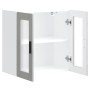 Armario de pared para cocina puerta cristal Porto gris hormigón de , Armarios de cocina - Ref: Foro24-854151, Precio: 73,82 €...