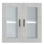 Armario de pared para cocina puerta cristal Porto gris hormigón de , Armarios de cocina - Ref: Foro24-854151, Precio: 73,82 €...