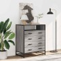 Cajonera de madera contrachapada gris sonoma 70x41x83,5 cm de , Cajoneras - Ref: Foro24-849092, Precio: 127,53 €, Descuento: %