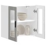 Armario de pared para cocina puerta cristal Porto gris sonoma de , Armarios de cocina - Ref: Foro24-854153, Precio: 69,25 €, ...