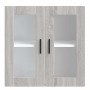 Armario de pared para cocina puerta cristal Porto gris sonoma de , Armarios de cocina - Ref: Foro24-854153, Precio: 69,25 €, ...