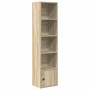 Estantería de madera de ingeniería roble sonoma 31x24x127 cm de , Librerías y estanterías - Ref: Foro24-860348, Precio: 53,94...