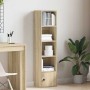 Estantería de madera de ingeniería roble sonoma 31x24x127 cm de , Librerías y estanterías - Ref: Foro24-860348, Precio: 53,94...