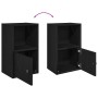 Estantería de madera de ingeniería roble negro 31x24x52 cm de , Librerías y estanterías - Ref: Foro24-860320, Precio: 36,84 €...