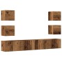 Muebles de TV de pared 6 uds madera vieja madera de ingeniería de , Muebles TV - Ref: Foro24-3328969, Precio: 187,94 €, Descu...