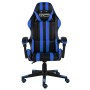 Silla gaming de cuero sintético negro y azul de vidaXL, Sillas de oficina - Ref: Foro24-20518, Precio: 136,38 €, Descuento: %