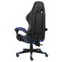 Silla gaming de cuero sintético negro y azul de vidaXL, Sillas de oficina - Ref: Foro24-20518, Precio: 136,38 €, Descuento: %