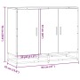 Aparador madera de ingeniería roble ahumado 94x35x76 cm de , Aparadores - Ref: Foro24-849006, Precio: 95,07 €, Descuento: %