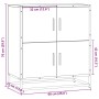 Aparador madera ingeniería roble ahumado 68x35x76 cm de , Aparadores - Ref: Foro24-848991, Precio: 80,91 €, Descuento: %