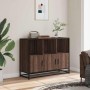 Aparador de madera de ingeniería marrón roble 100x35x76 cm de , Aparadores - Ref: Foro24-849033, Precio: 102,40 €, Descuento: %