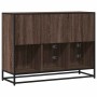 Aparador de madera de ingeniería marrón roble 100x35x76 cm de , Aparadores - Ref: Foro24-849033, Precio: 102,40 €, Descuento: %
