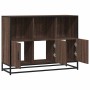 Aparador de madera de ingeniería marrón roble 100x35x76 cm de , Aparadores - Ref: Foro24-849033, Precio: 102,40 €, Descuento: %