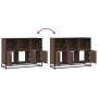 Aparador de madera de ingeniería marrón roble 100x35x76 cm de , Aparadores - Ref: Foro24-849033, Precio: 102,40 €, Descuento: %