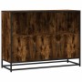 Aparador madera contrachapada color roble ahumado 100x35x76 cm de , Aparadores - Ref: Foro24-849031, Precio: 105,04 €, Descue...