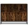 Aparador madera contrachapada color roble ahumado 100x35x76 cm de , Aparadores - Ref: Foro24-849031, Precio: 105,04 €, Descue...
