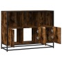 Aparador madera contrachapada color roble ahumado 100x35x76 cm de , Aparadores - Ref: Foro24-849031, Precio: 105,04 €, Descue...