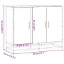 Aparador de madera de ingeniería negro 94x35x76 cm de , Aparadores - Ref: Foro24-849004, Precio: 98,68 €, Descuento: %