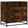 Cómoda de madera contrachapada roble ahumado 70x41x70 cm de , Cajoneras - Ref: Foro24-849086, Precio: 118,29 €, Descuento: %