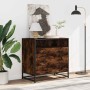 Cómoda de madera contrachapada roble ahumado 70x41x70 cm de , Cajoneras - Ref: Foro24-849086, Precio: 118,29 €, Descuento: %