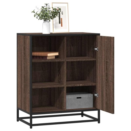 Aparador de madera de ingeniería roble marrón 62x35x76 cm de , Aparadores - Ref: Foro24-848998, Precio: 82,67 €, Descuento: %