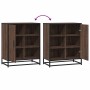 Aparador de madera de ingeniería roble marrón 62x35x76 cm de , Aparadores - Ref: Foro24-848998, Precio: 82,67 €, Descuento: %