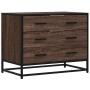 Cómoda de madera contrachapada roble marrón 70x41x56 cm de , Cajoneras - Ref: Foro24-849078, Precio: 93,01 €, Descuento: %