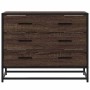 Cómoda de madera contrachapada roble marrón 70x41x56 cm de , Cajoneras - Ref: Foro24-849078, Precio: 93,01 €, Descuento: %