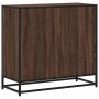 Armario de madera de ingeniería roble oscuro 80,5x35x76 cm de , Librerías y estanterías - Ref: Foro24-849108, Precio: 79,55 €...