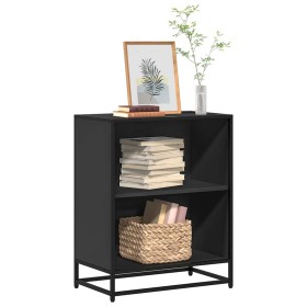 Estantería librería madera ingeniería negra 60x35x76 cm de , Librerías y estanterías - Ref: Foro24-849099, Precio: 65,28 €, D...