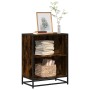 Estantería madera ingeniería color roble ahumado 60x35x76 cm de , Librerías y estanterías - Ref: Foro24-849101, Precio: 63,38...
