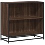 Estantería madera ingeniería color roble ahumado 60x35x76 cm de , Librerías y estanterías - Ref: Foro24-849101, Precio: 63,38...