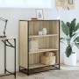 Estantería madera ingeniería color roble 80,5x35x107,5 cm de , Librerías y estanterías - Ref: Foro24-849120, Precio: 92,67 €,...