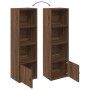Estantería de madera de ingeniería marrón roble 31x24x102 cm de , Librerías y estanterías - Ref: Foro24-860343, Precio: 53,68...