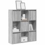 Estantería de madera de ingeniería gris sonoma 89x24x101,5 cm de , Librerías y estanterías - Ref: Foro24-860405, Precio: 97,3...