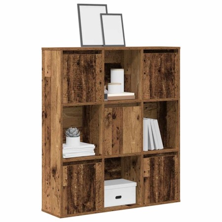 Estantería madera de ingeniería color envejecido 89x24x101,5 cm de , Librerías y estanterías - Ref: Foro24-860407, Precio: 10...