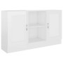 Aparador madera contrachapada blanco brillante 120x30,5x70 cm de vidaXL, Aparadores - Ref: Foro24-802783, Precio: 91,40 €, De...